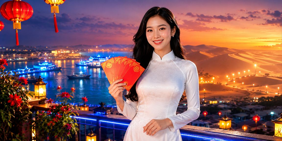 Người chơi nhận phong bì đỏ bonus tại Mũi Né khi cá cược trực tuyến